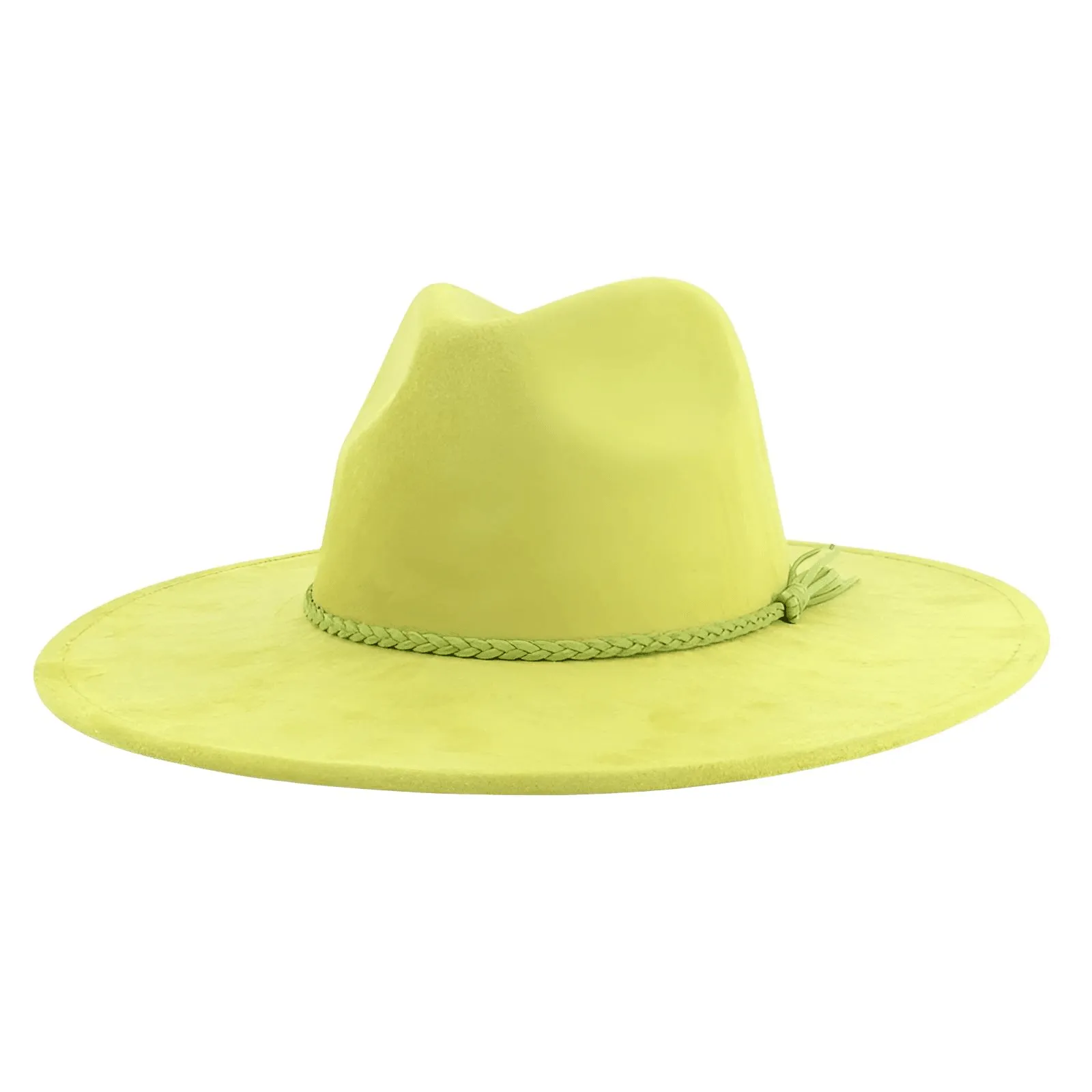 Unisex Suede Wide Brim Fedora - In 30 Colors!