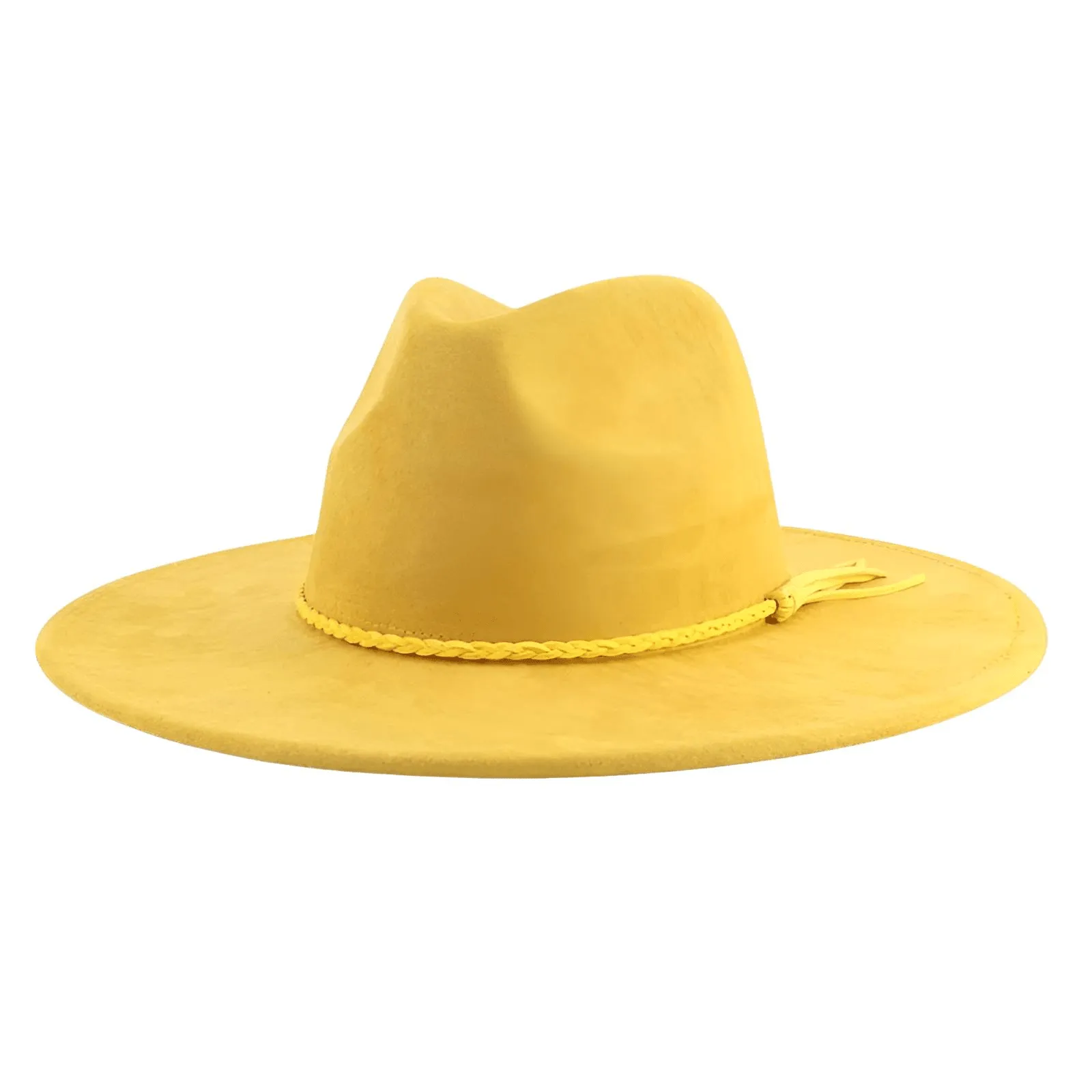 Unisex Suede Wide Brim Fedora - In 30 Colors!