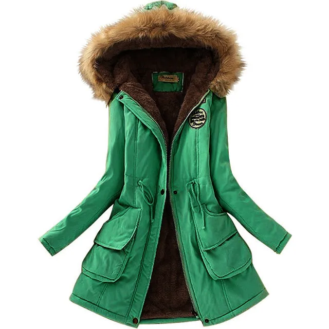 Winter Jacket Women Faux Fur Collar Womens Coats Long Down Parka  Lady Hoodies Parkas Warmer Classical Jackets Size S-XXXL