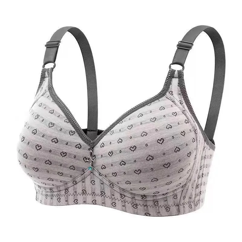 Women's Push Up Bras Printed Adjust Bra Ladies Underwear Plus Size